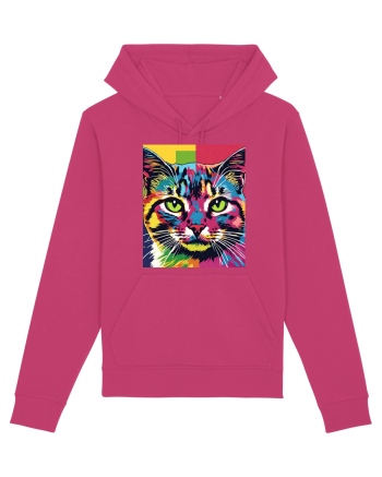 Pop Art  Cat Raspberry