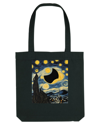 Stary Night Solar Eclipse  Black