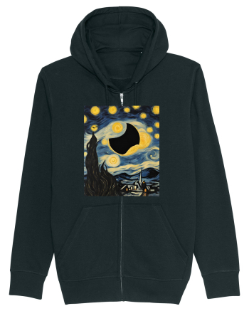 Stary Night Solar Eclipse  Black