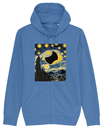 Stary Night Solar Eclipse  Bright Blue
