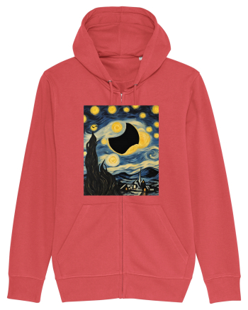 Stary Night Solar Eclipse  Carmine Red