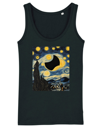 Stary Night Solar Eclipse  Black