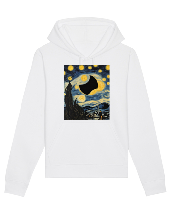 Stary Night Solar Eclipse  White