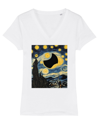 Stary Night Solar Eclipse  White