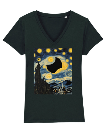 Stary Night Solar Eclipse  Black