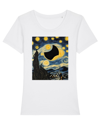 Stary Night Solar Eclipse  White