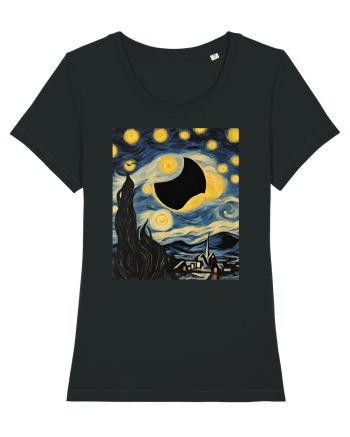 Stary Night Solar Eclipse  Black
