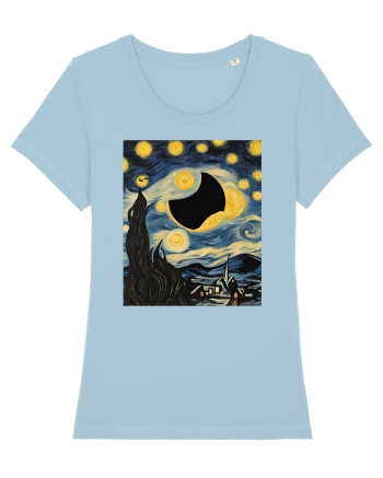 Stary Night Solar Eclipse  Sky Blue