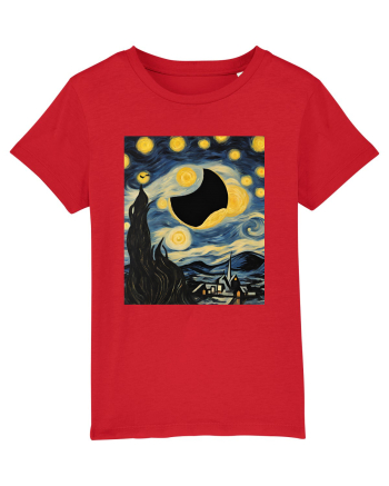 Stary Night Solar Eclipse  Red