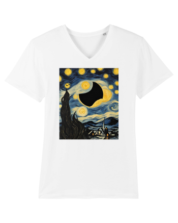 Stary Night Solar Eclipse  White