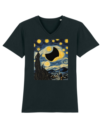 Stary Night Solar Eclipse  Black