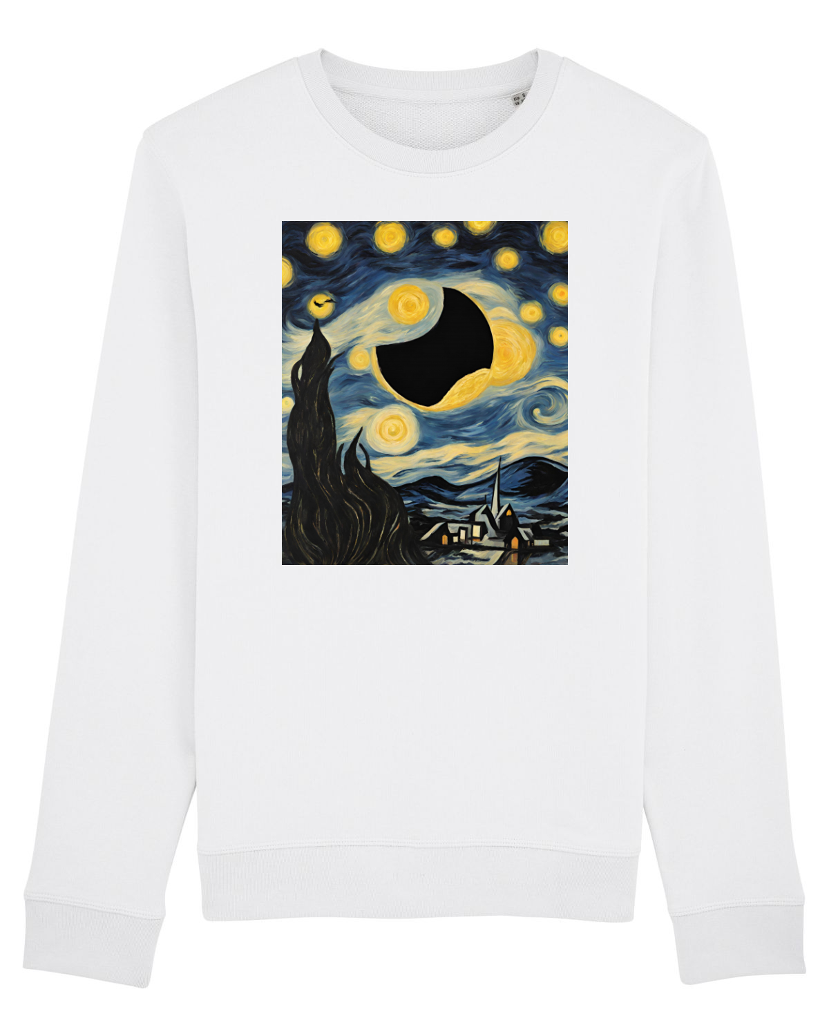 Bluză mânecă lungă Unisex Rise White