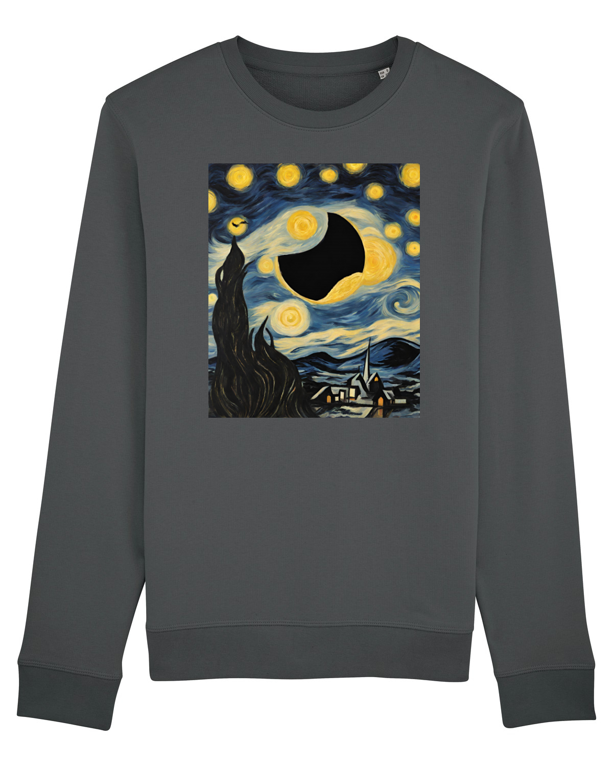 Bluză mânecă lungă Unisex Rise Anthracite