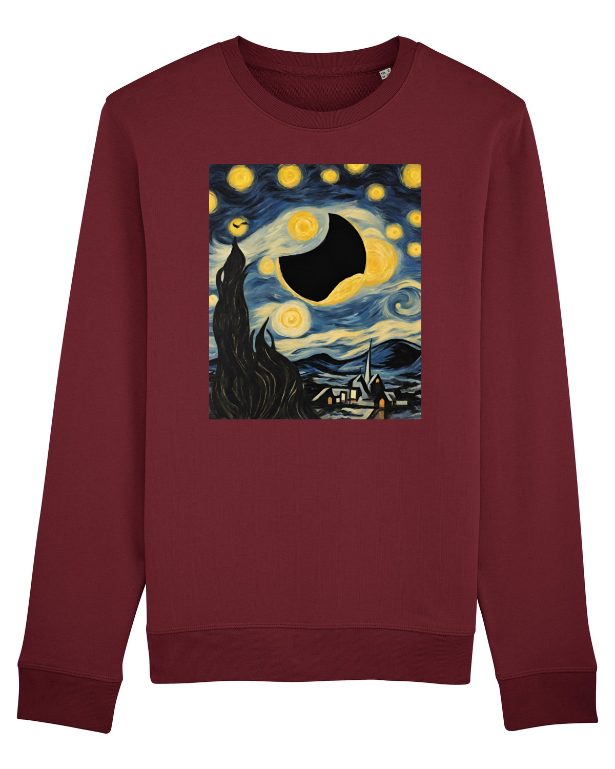 Bluză mânecă lungă Unisex Rise Burgundy