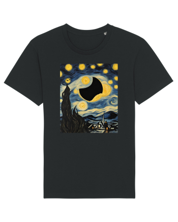 Stary Night Solar Eclipse  Black