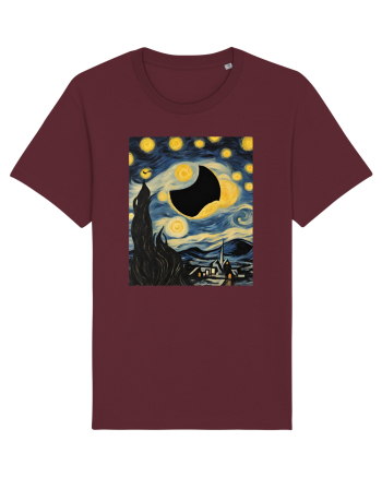 Stary Night Solar Eclipse  Burgundy