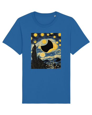 Stary Night Solar Eclipse  Royal Blue