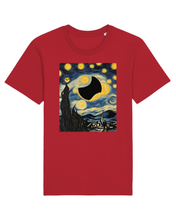 Stary Night Solar Eclipse  Red