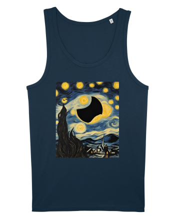 Stary Night Solar Eclipse  Navy