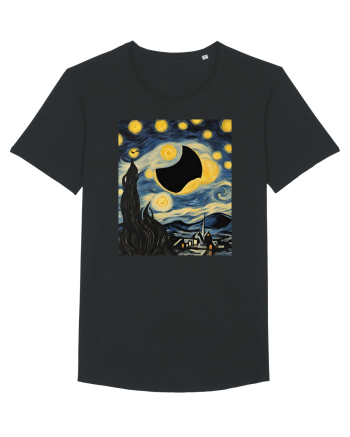Stary Night Solar Eclipse  Black