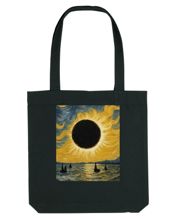 Stary Night Solar Eclipse  Black