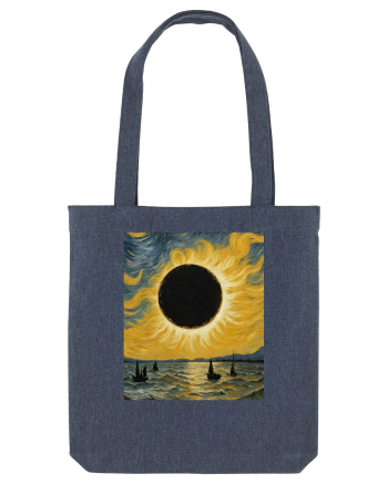 Stary Night Solar Eclipse  Midnight Blue