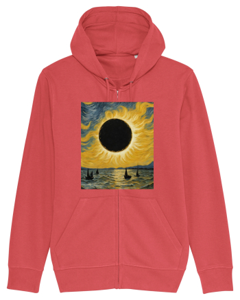 Stary Night Solar Eclipse  Carmine Red