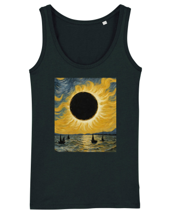 Stary Night Solar Eclipse  Black