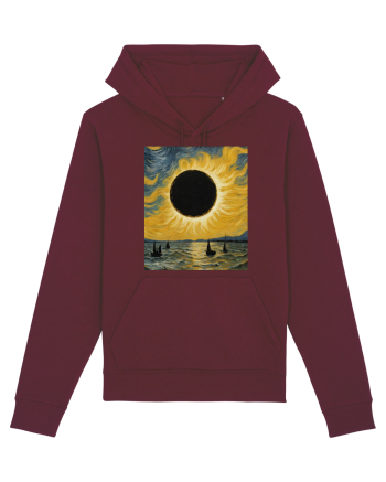 Stary Night Solar Eclipse  Burgundy