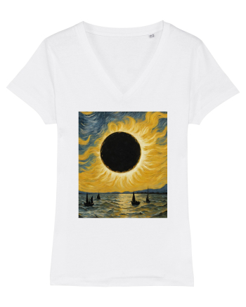 Stary Night Solar Eclipse  White