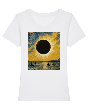 Stary Night Solar Eclipse  White