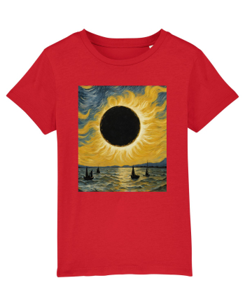 Stary Night Solar Eclipse  Red