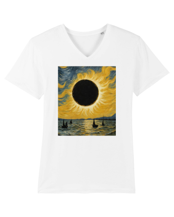 Stary Night Solar Eclipse  White
