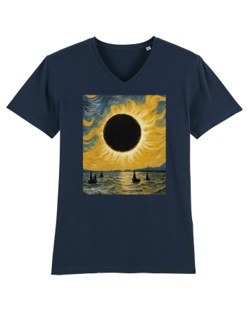 Stary Night Solar Eclipse  French Navy