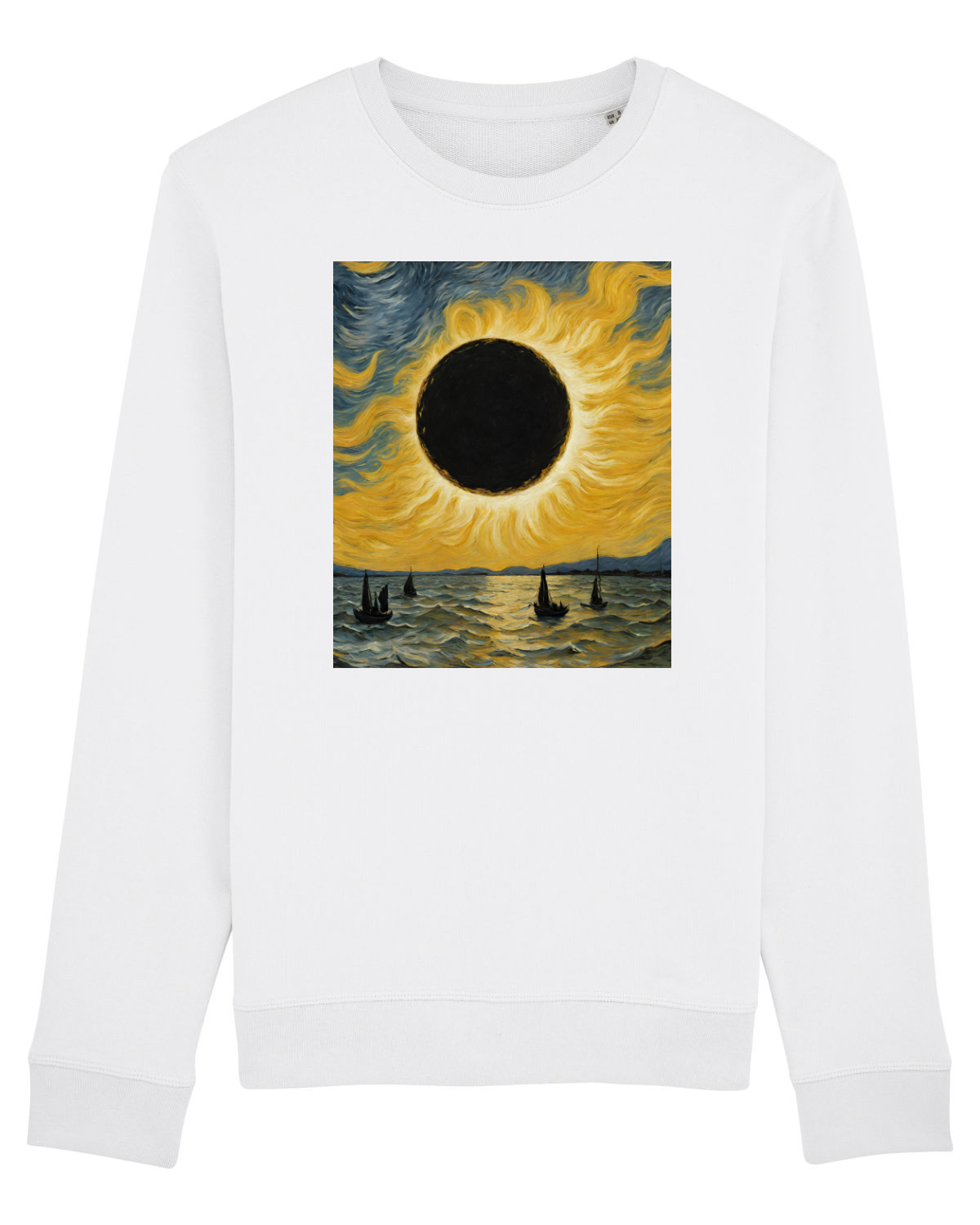 Bluză mânecă lungă Unisex Rise White