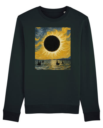 Stary Night Solar Eclipse  Black