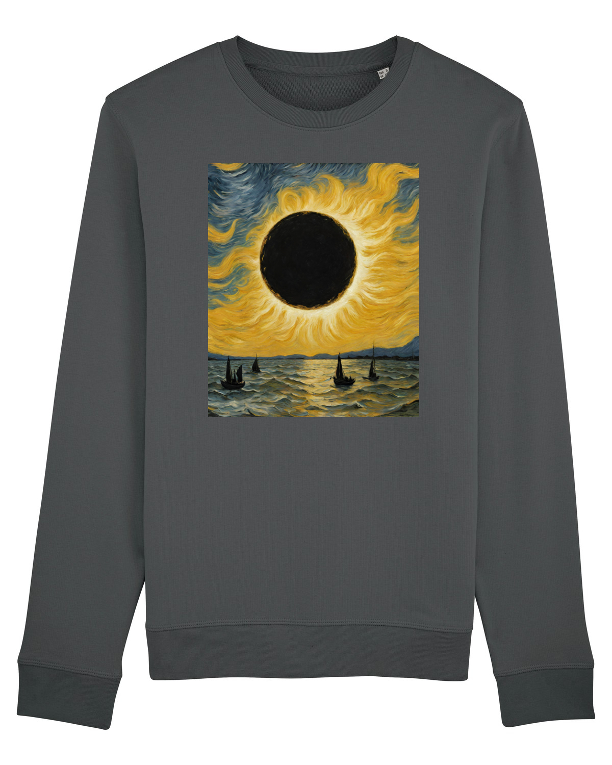 Bluză mânecă lungă Unisex Rise Anthracite