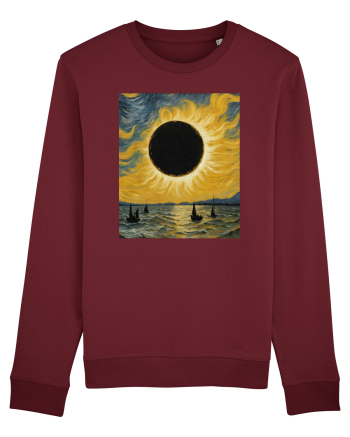 Stary Night Solar Eclipse  Burgundy