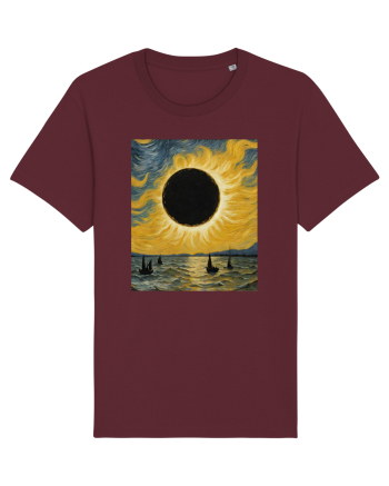 Stary Night Solar Eclipse  Burgundy