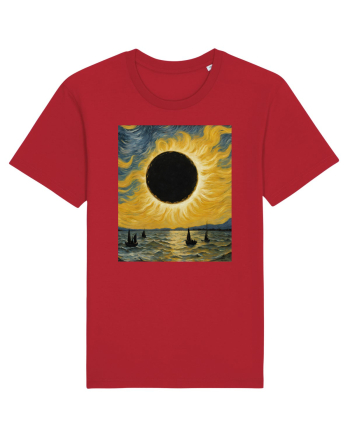 Stary Night Solar Eclipse  Red
