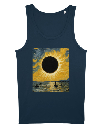Stary Night Solar Eclipse  Navy