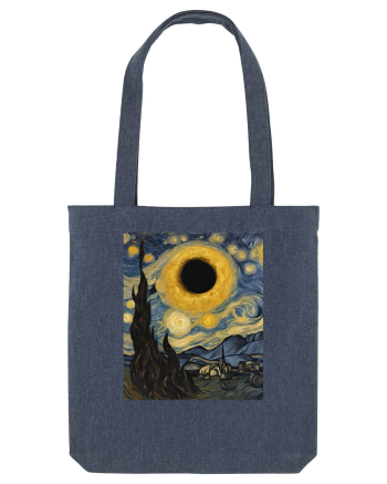 Stary Night Solar Eclipse  Midnight Blue