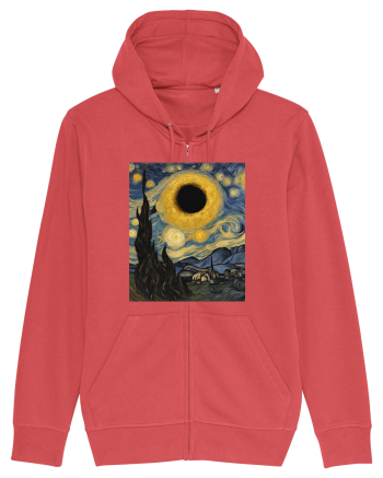 Stary Night Solar Eclipse  Carmine Red