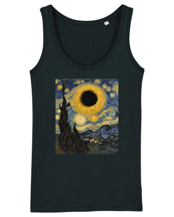 Stary Night Solar Eclipse  Black