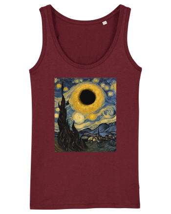 Stary Night Solar Eclipse  Burgundy