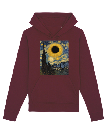 Stary Night Solar Eclipse  Burgundy