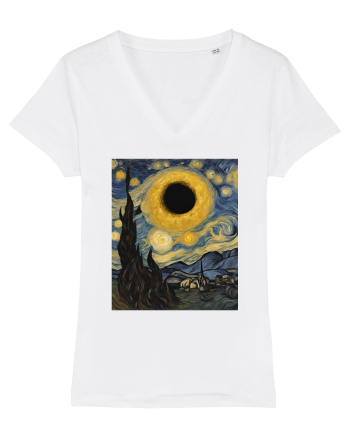 Stary Night Solar Eclipse  White