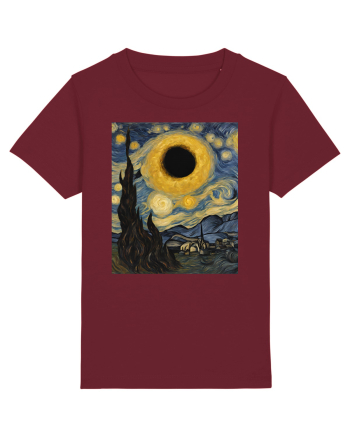 Stary Night Solar Eclipse  Burgundy