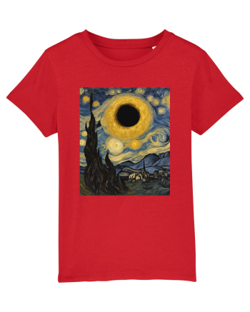 Stary Night Solar Eclipse  Red