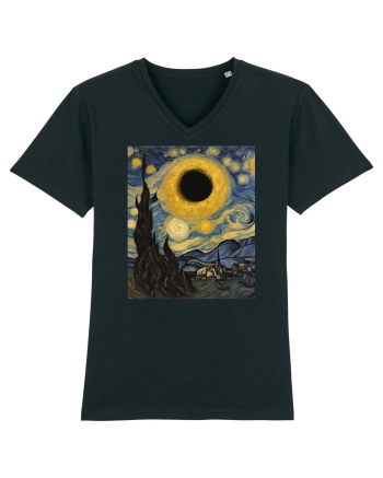 Stary Night Solar Eclipse  Black